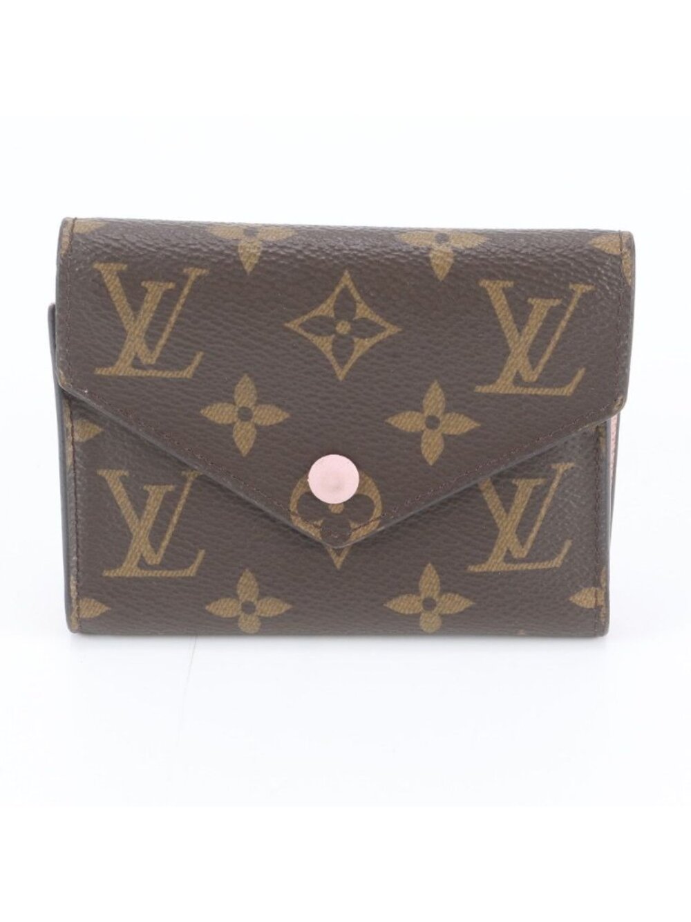 Louis Vuitton Monogram Portefeuille Victorine Leather Trifold Wallet